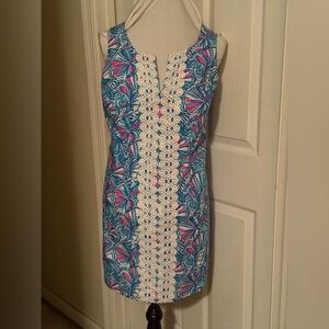 Lilly Pulitzer for Target Floral Mini Dress in Blue and Pink